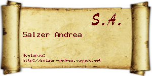 Salzer Andrea névjegykártya